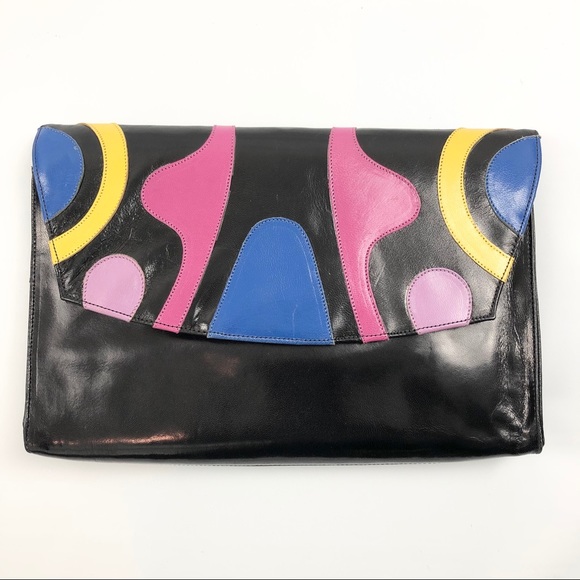 Vintage Handbags - Whitten & Elder | NEW Vintage Artsy Leather Clutch